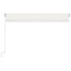 vidaXL Manual Retractable Awning 400x350 cm Cream