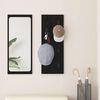 vidaXL Wall-Mounted Coat Rack Wall-mounted Black Oak 30 x 1.5 x 80 cm