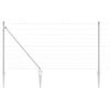 vidaXL Welded Wire Fence with Spikes 25 x 1.2 m (W x H)