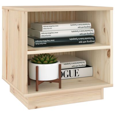 vidaXL Bedside Cabinet 40x34x40 cm Solid Wood Pine
