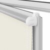 vidaXL Roller Blind Blackout Off White 100x230 cm Fabric Width 95.7 cm Polyester