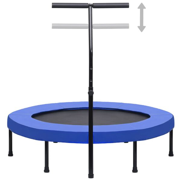 vidaXL Fitness Trampoline with Handle and Safety Pad 122 cm