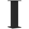 vidaXL Speaker Stands 2 pcs Black 30x30x80 cm Engineered Wood
