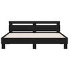 vidaXL Bed Frame without Mattress Black 160x200 cm