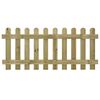 vidaXL Picket Fence 180x80 cm Impregnated Solid Wood Pine