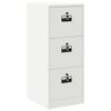vidaXL File Cabinet White 44 x 50 x 106.5 cm Cold-Rolled Steel