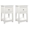 vidaXL Bedside Cabinets 2 pcs White 40x35x61.5 cm Solid Wood Pine