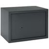 vidaXL Safe Box with Lock Dark grey 35 x 25 x 25 cm Steel