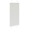 vidaXL Pleated Blind Light Grey 65x100 cm Fabric Width 64.4 cm Polyester