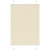 vidaXL Pleated Blind Cream 85x150 cm Fabric Width 84.4 cm Polyester