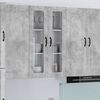 vidaXL Kitchen Wall Cabinet with Door Concrete Grey 60 x 31 x 100 cm