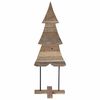 vidaXL Christmas Tree with Stand Brown 121 cm Solid teak wood