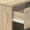 vidaXL Bedside Cabinet with Drawer Sonoma Oak 39x28x41 cm