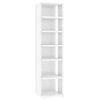 vidaXL Shoe Cabinets 2 pcs High Gloss White 27.5x27x102 cm