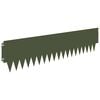 vidaXL Lawn Edging 10 pcs 103 x 25 cm Steel Olive Green