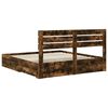 vidaXL Bed Frame with Drawer with Headboard Manual Engineered Wood