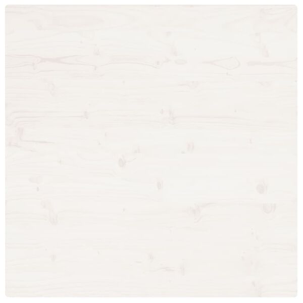 vidaXL Table Top White 80x80x2.5 cm Solid Wood Pine Square