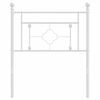 vidaXL Metal Replace Headboard White 75 cm