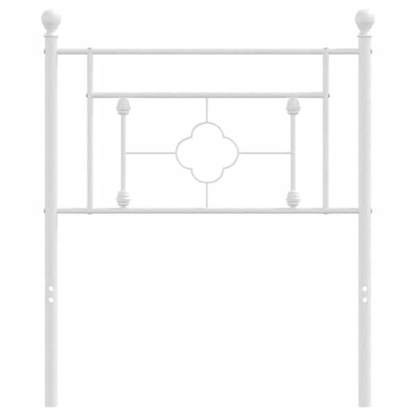 vidaXL Metal Replace Headboard White 75 cm