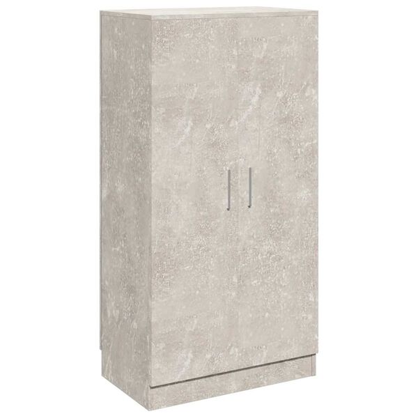 vidaXL Shoe Cabinet Concrete Grey 55x35x108 cm Engineered Wood