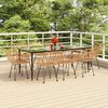 vidaXL 9 Piece Garden Dining Set Poly Rattan