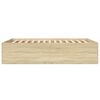 vidaXL Bed Frame without Mattress Sonoma Oak 140x190 cm
