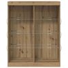 vidaXL LED Sideboard Artisan Oak 41 x 37 x 100 cm Engineered Wood