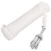 vidaXL Folding Anchor with Rope Silver 0.7 kg Hot Dip Galvanized Cast Iron
