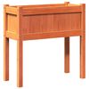 vidaXL Garden Planter with Legs Wax Brown 70x31x70 cm Solid Wood Pine