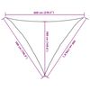 vidaXL Sunshade Sail 160 g/m&sup2; Triangular Sand 5x5x6 m HDPE