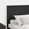 vidaXL Headboard with Headboard Black Oak 75 cm Engineered wood