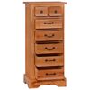 vidaXL Chest of Drawers 45x35x100 cm Solid Wood Mahogany
