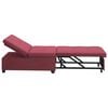 vidaXL Sofa Bed Red 194 x 67 x 37 cm Fabric