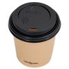 vidaXL Coffee Paper Cups with Lids 120 ml 250 pcs Brown