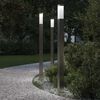 vidaXL Bollard Lights 3 pcs 110 cm Stainless Steel IP44