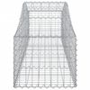 vidaXL Arched Gabion Baskets 5 pcs 200x50x40/60 cm Galvanised Iron