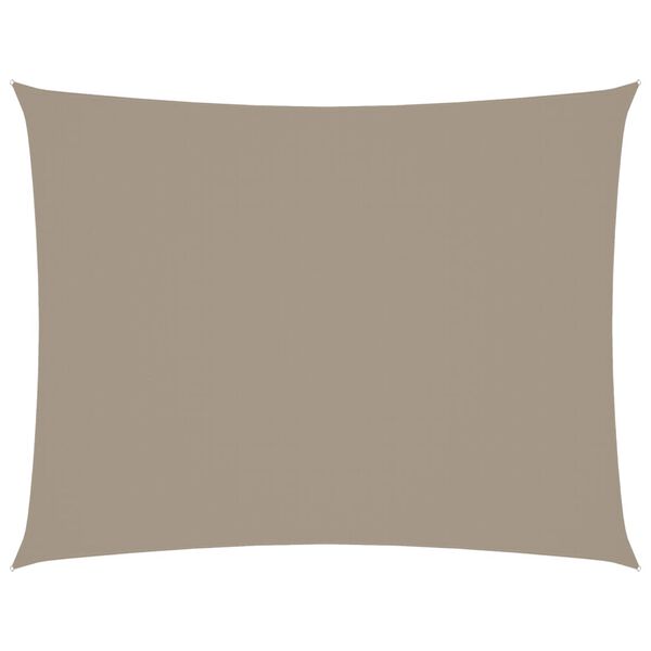 vidaXL Sunshade Sail Oxford Fabric Rectangular 3x4 m Taupe