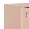 vidaXL Bedside Cabinets 2 pcs Pink 34.5x39x62 cm Steel
