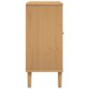 vidaXL Sideboard SENJA Rattan Look Brown 80x35x80 cm Solid Wood Pine