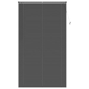 vidaXL Venetian Blind Manual Adjustable Silver Grey 213 x 110 cm PVC