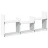 vidaXL Wall Cabinet 100x18x40 cm White Engineered Wood