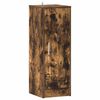 vidaXL Shoe Cabinet Smoked Oak 32x35x92 cm Engineered Wood