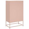vidaXL Highboard Pink 68x39x111.5 cm Steel