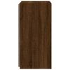 vidaXL TV Wall Cabinets with LED Lights 2 pcs Brown Oak 30.5x35x70 cm