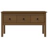 vidaXL Coffee Table Honey Brown 102x49x55 cm Solid Wood Pine