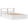 vidaXL Bed Frame with Headboard White 140x190 cm Solid Wood Pine