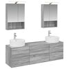 vidaXL Bathroom Furniture Set 5 pcs Grey Sonoma