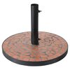 ProGarden Parasol Base Terra Design Mosaic Black and Orange