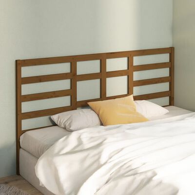 vidaXL Bed Headboard Honey Brown 186x4x104 cm Solid Wood Pine