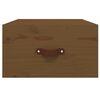 vidaXL Wall-mounted Bedside Cabinet Honey Brown 40x29.5x22 cm